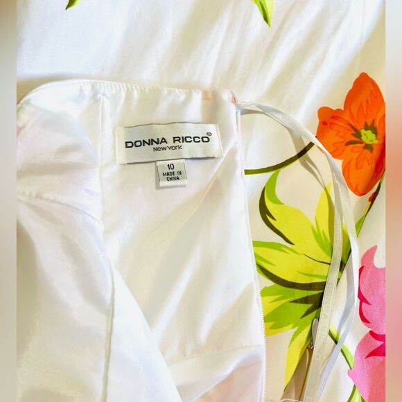 Donna Rocco sun dress floral pineapple colorful summer beach vacation women’s 10 - Picture 7 of 11